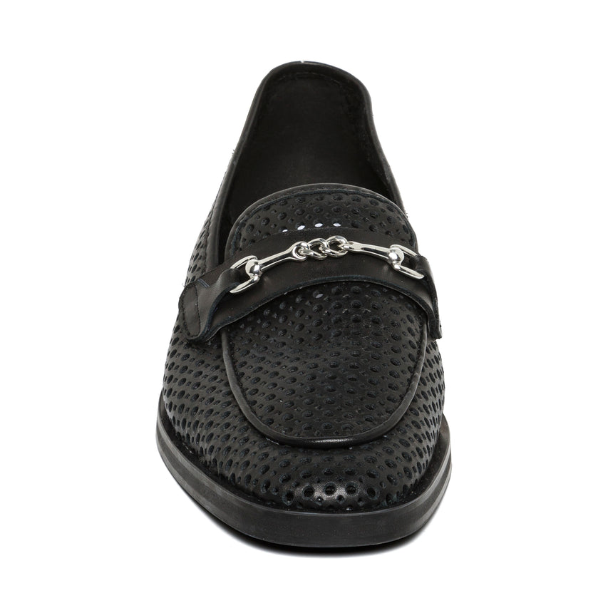 Nafisa Flat Shoe BLACK LEATHER