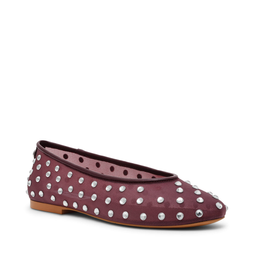 Viv Flat Shoe DK CHERRY LACQ