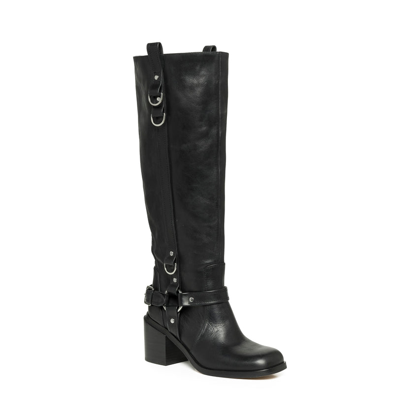 Vase Boot BLACK LEATHER