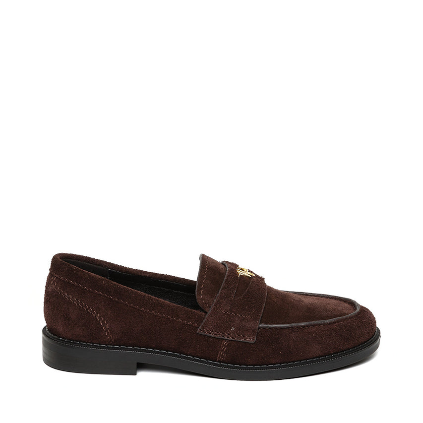 Motor Flat Shoe BROWN SUEDE