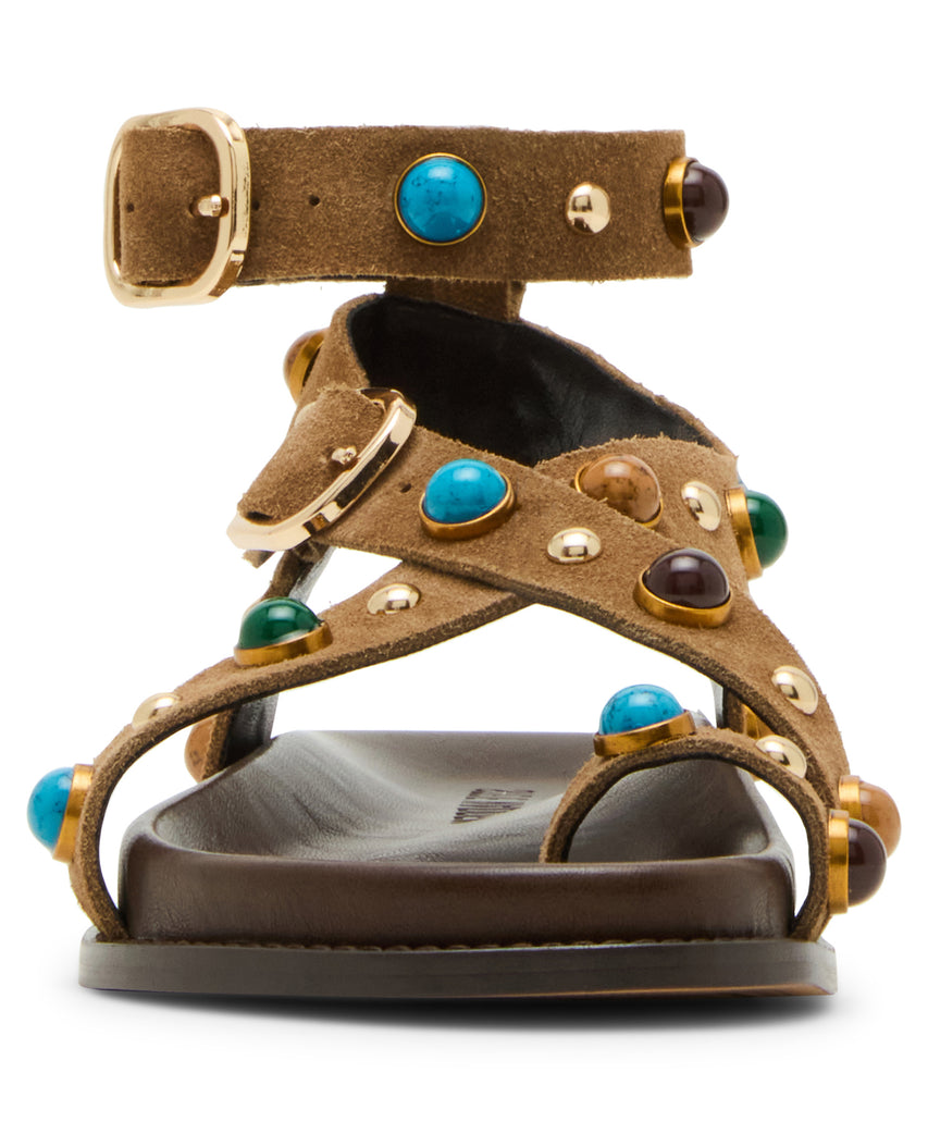 Linear Sandal TAUPE SUEDE - view 3
