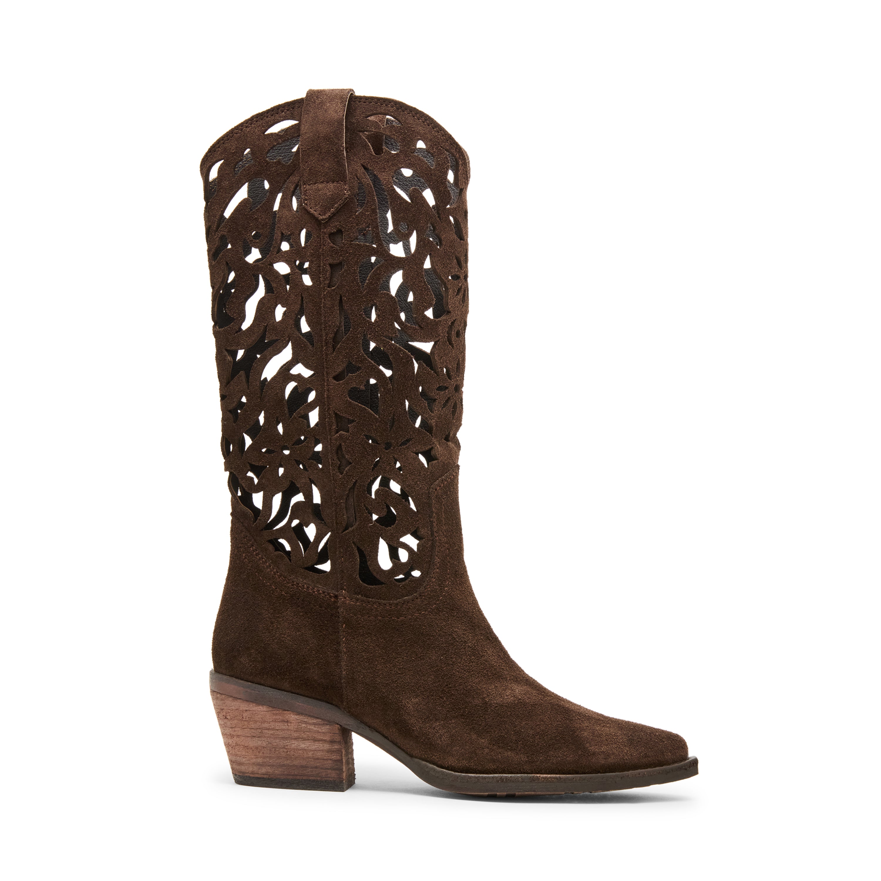 Albany-Cutout Boot BROWN SUEDE