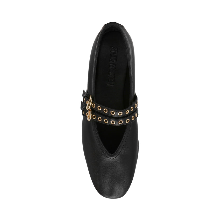 Lydia Flat Shoe BLACK LEATHER - view 6