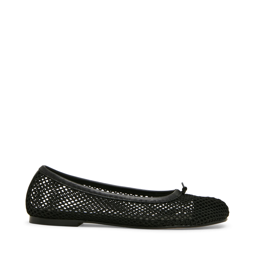 Calico-Mesh Flat Shoe BLACK
