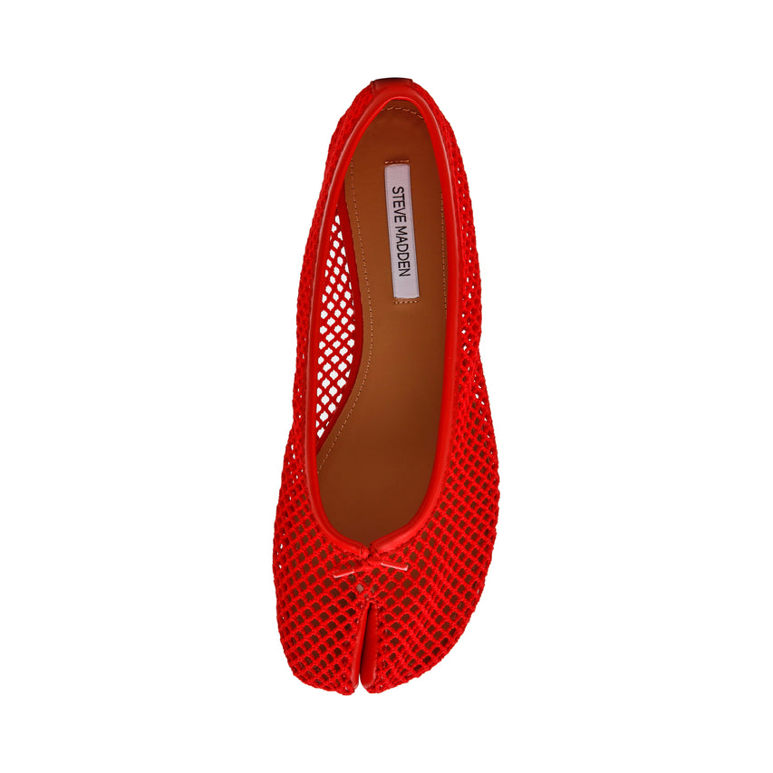 Calico-Mesh Flat Shoe RED - view 6