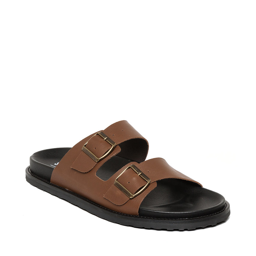Magnus Slide BROWN LEATHER - view 2