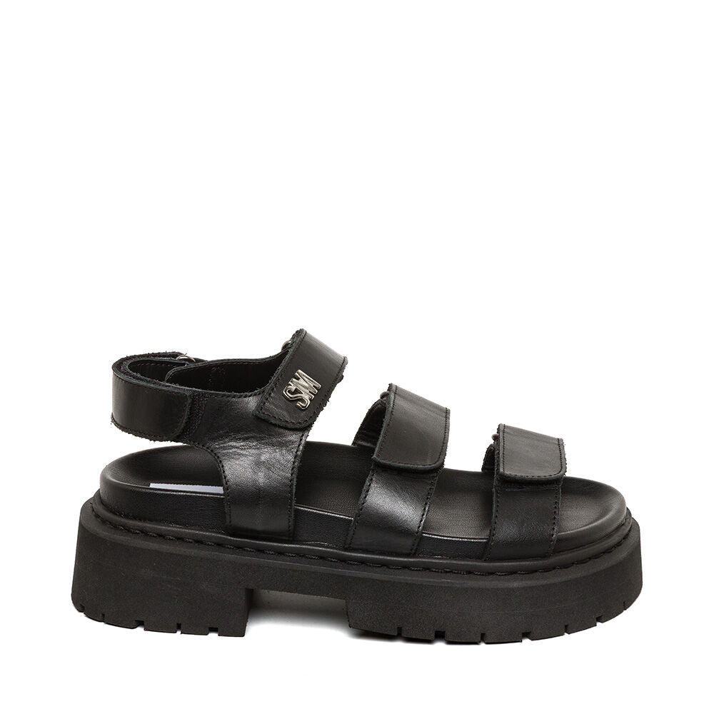 Glorias Sandal BLACK LEATHER