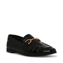 Steve Madden Carrine Loafer BLACK CROCO Flat shoes All Products