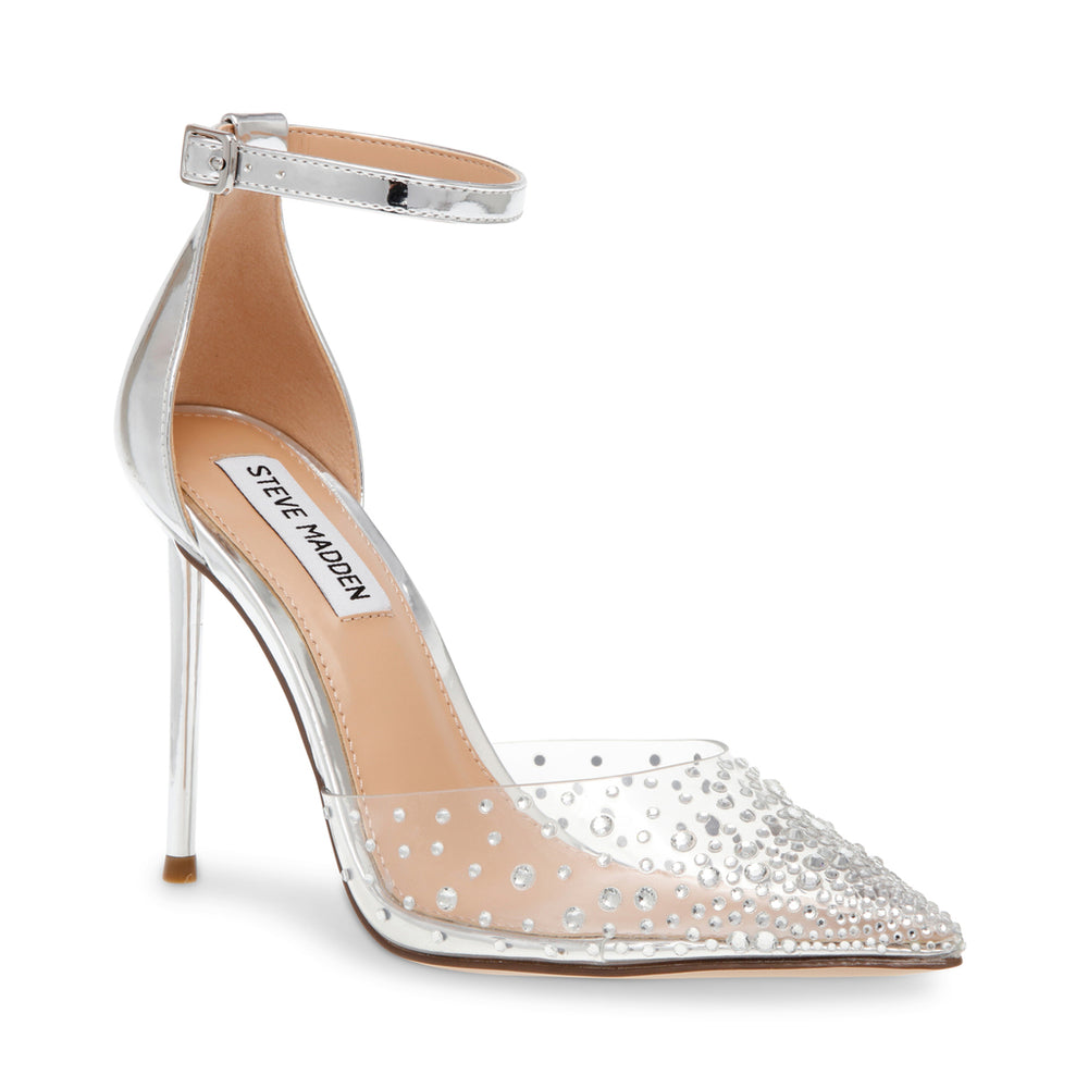 Steve Madden Ravaged Sandal SILVER Sandals All Products