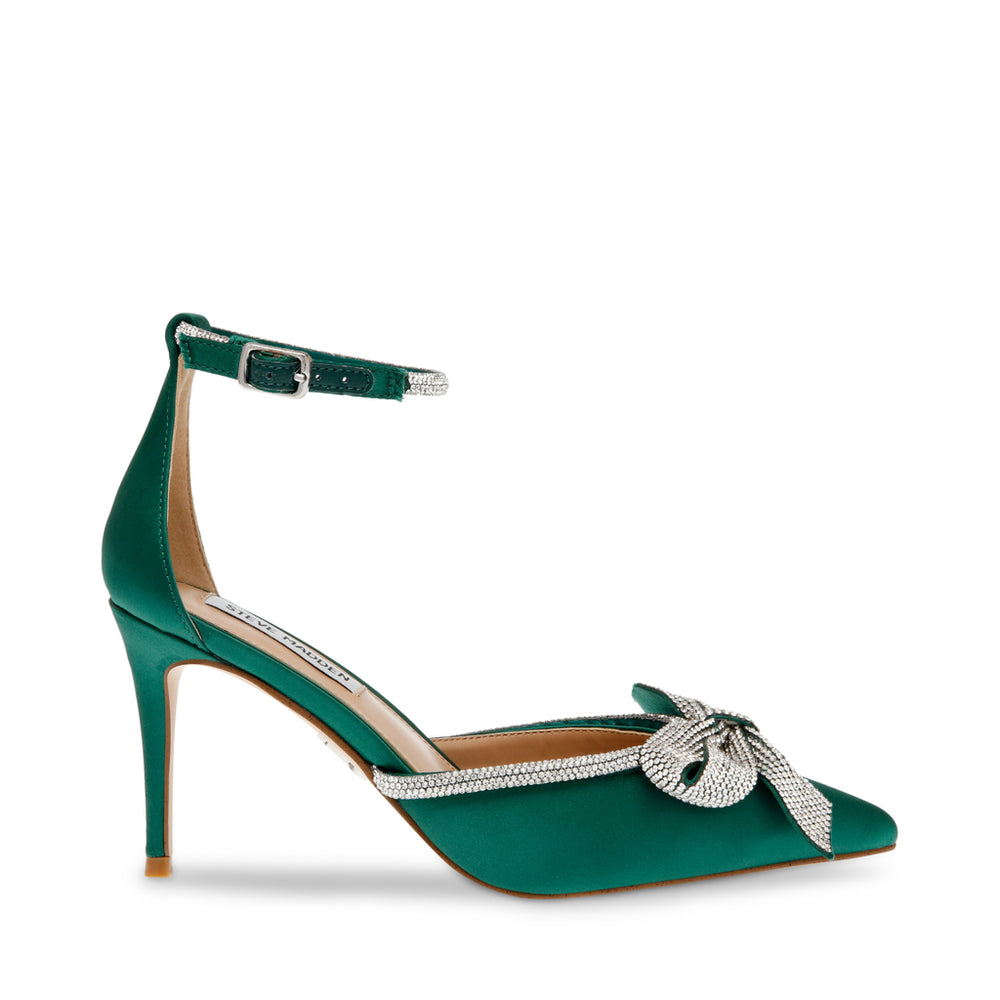 Steve Madden Lumiere Sandal EMERALD SATIN Sandals All Products