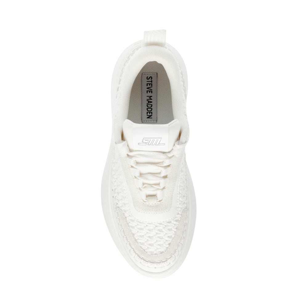 Steve Madden Doubletake Sneaker WHITE/WHITE Sneakers 90's Nostalgia