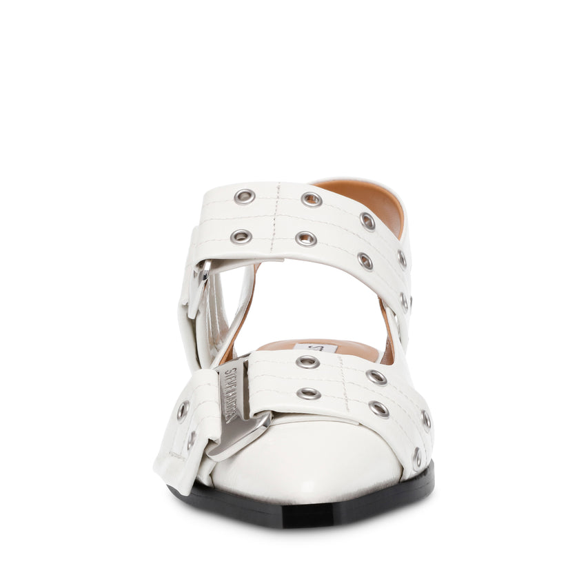 Grand Ave Flat Shoe WHITE PATENT