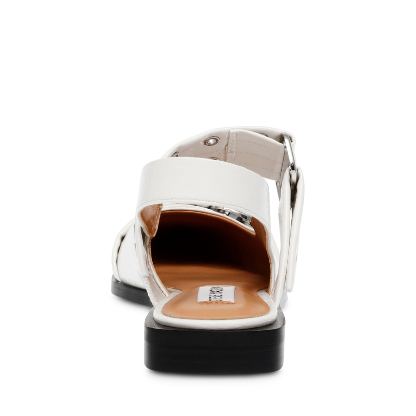 Grand Ave Flat Shoe WHITE PATENT
