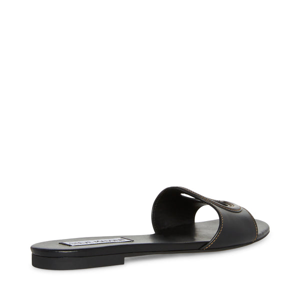 Kylah Slide BLACK LEATHER