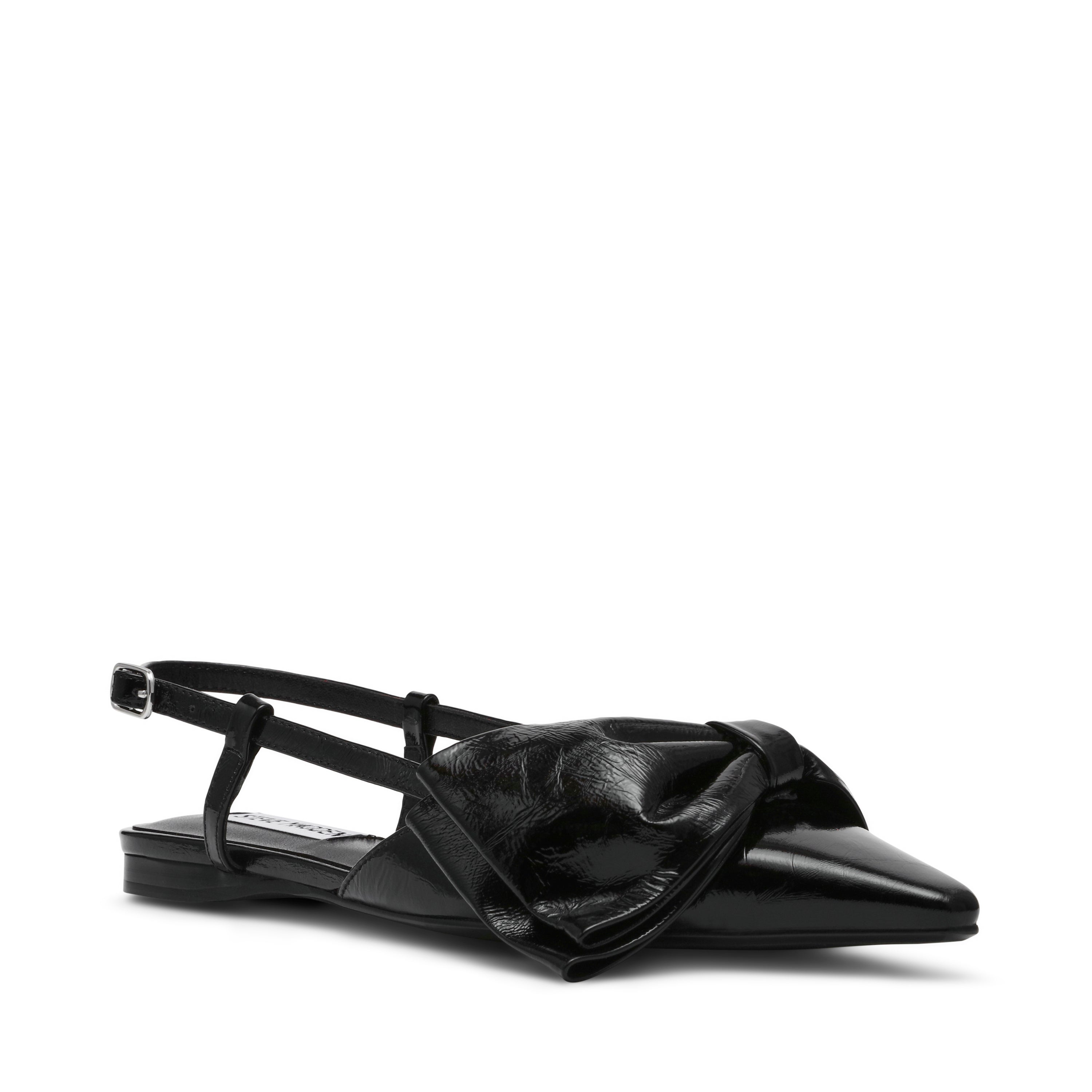 Dazzled Flat Shoe BLACK LEATHER