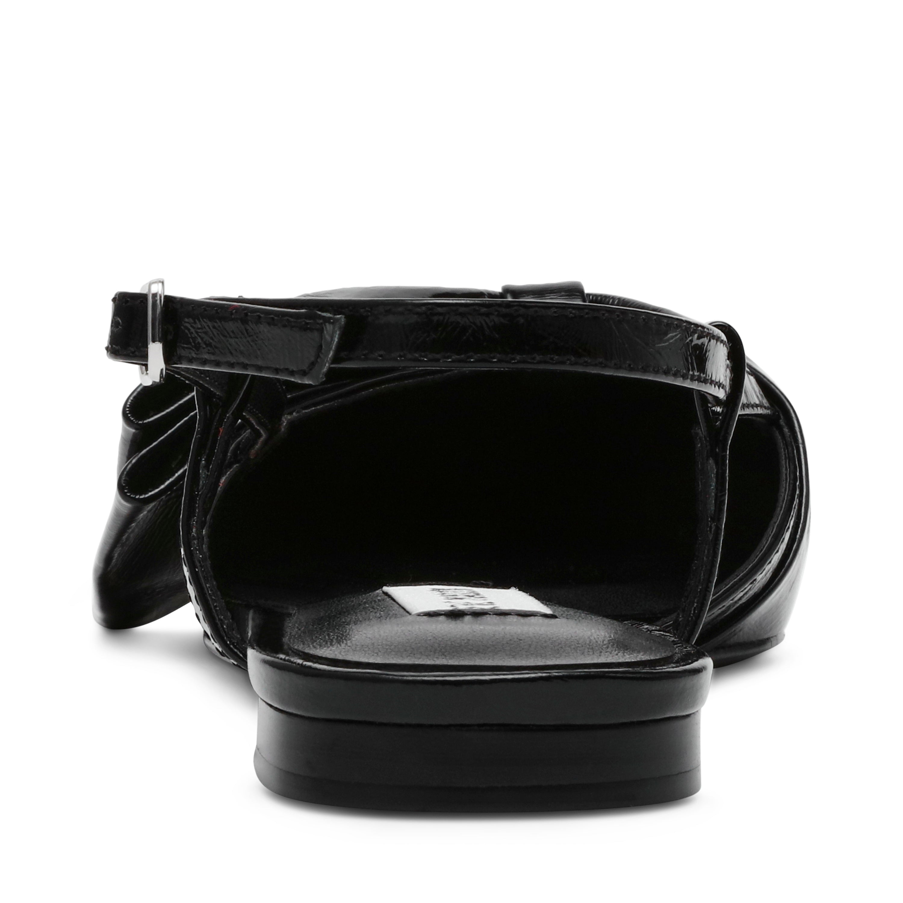 Dazzled Flat Shoe BLACK LEATHER