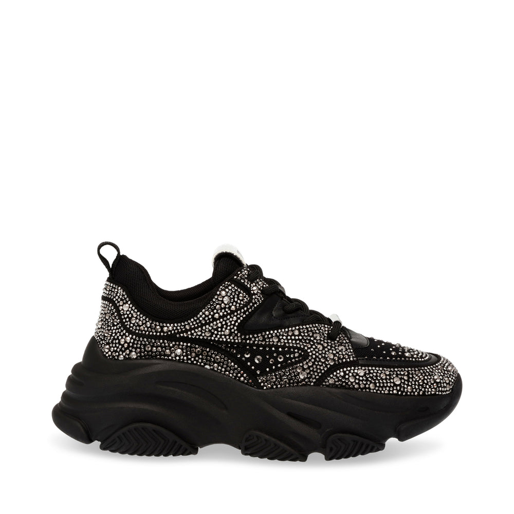 Steve Madden Privy Sneaker BLACK/SILVER Sneakers Women's | Sneakers