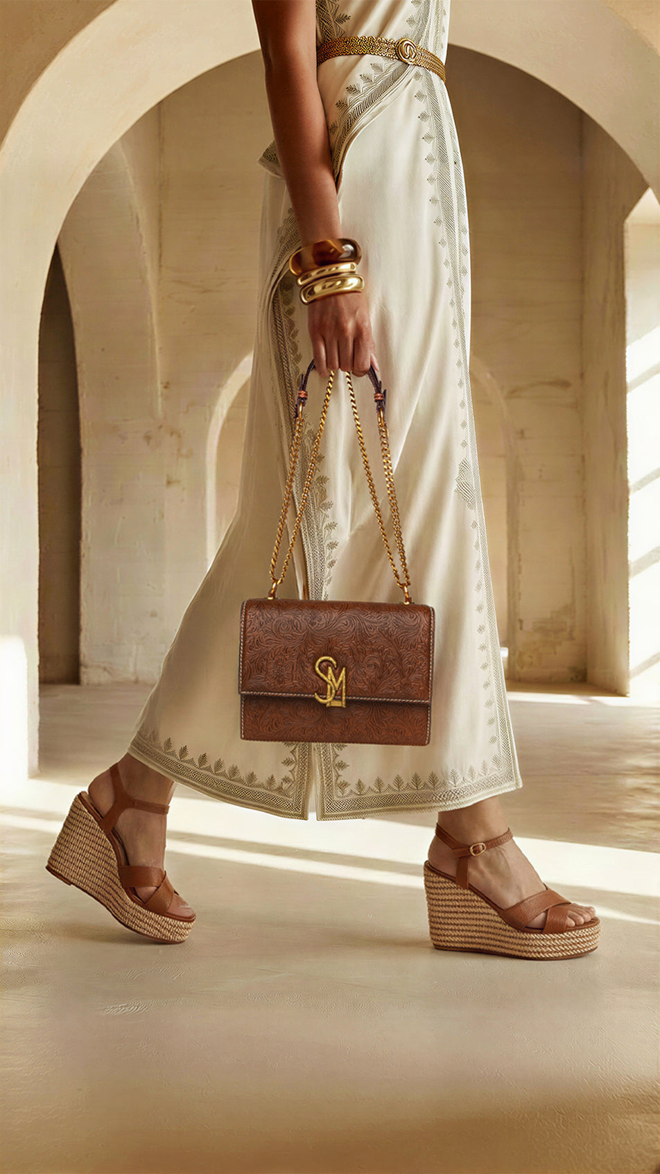 Cylo Sandal TAN LEATHER - view 8