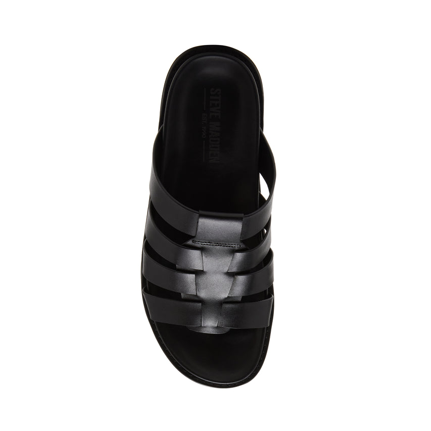 Ankara Sandal BLACK LEATHER - view 7