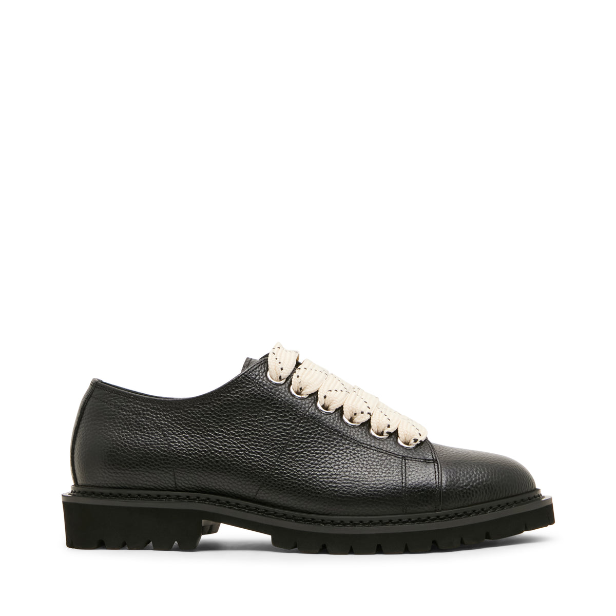 Rocketman Flat Shoe BLACK LEATHER