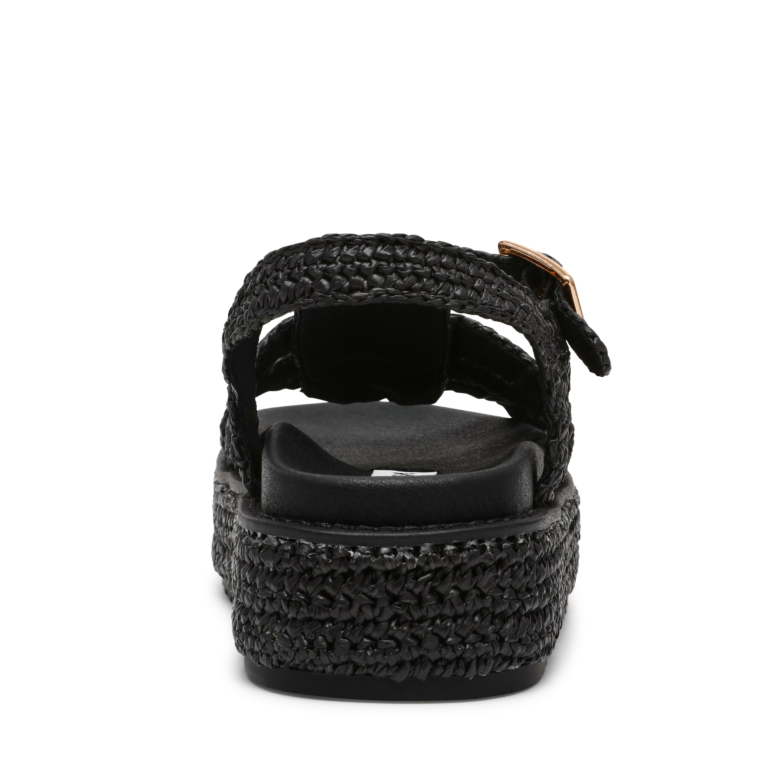Beeline Sandal BLK RAFFIA