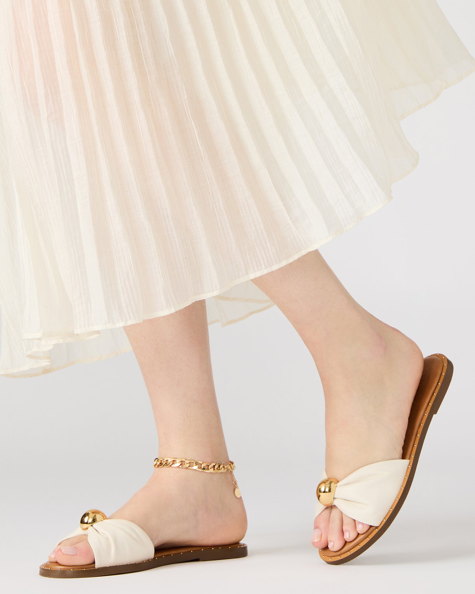 Dipsy Sandal WHITE LEATHER
