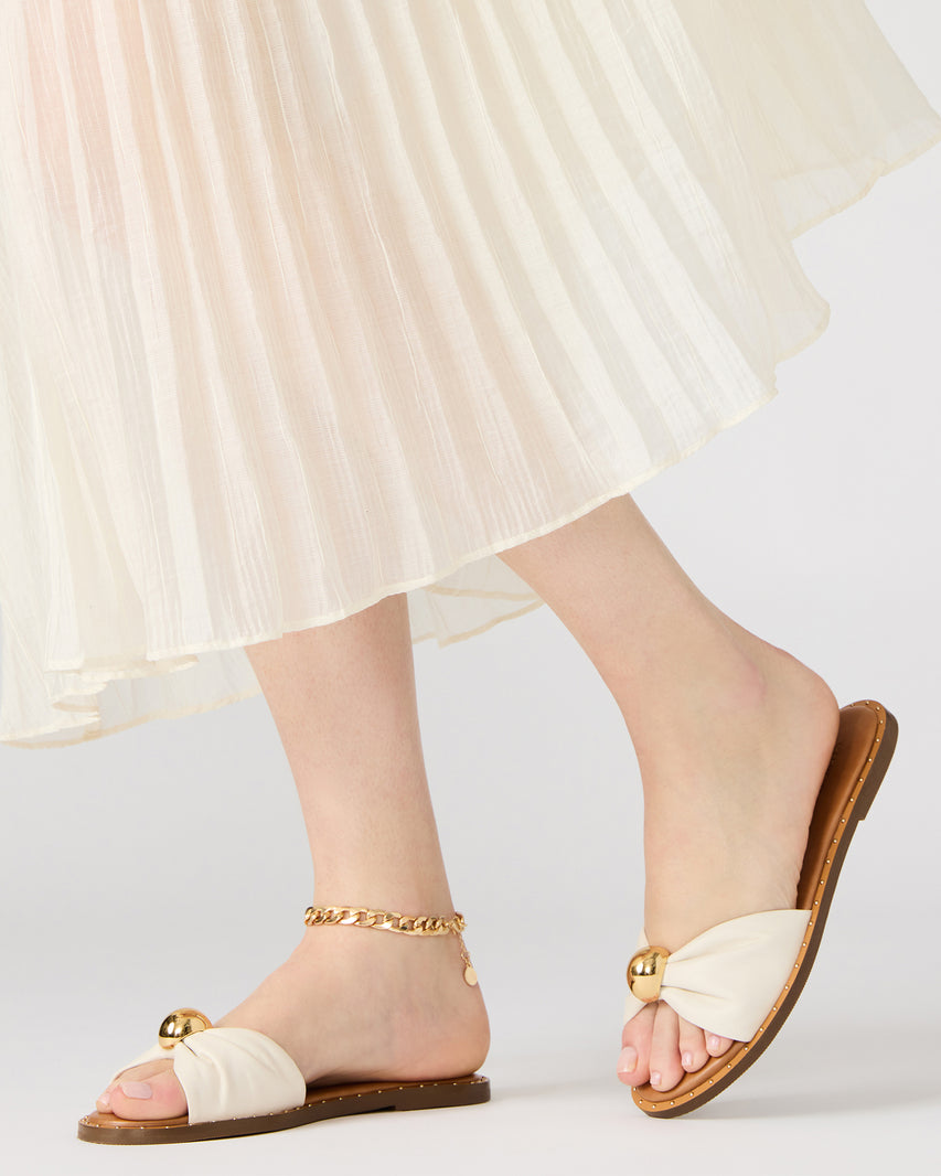 Dipsy Sandal WHITE LEATHER