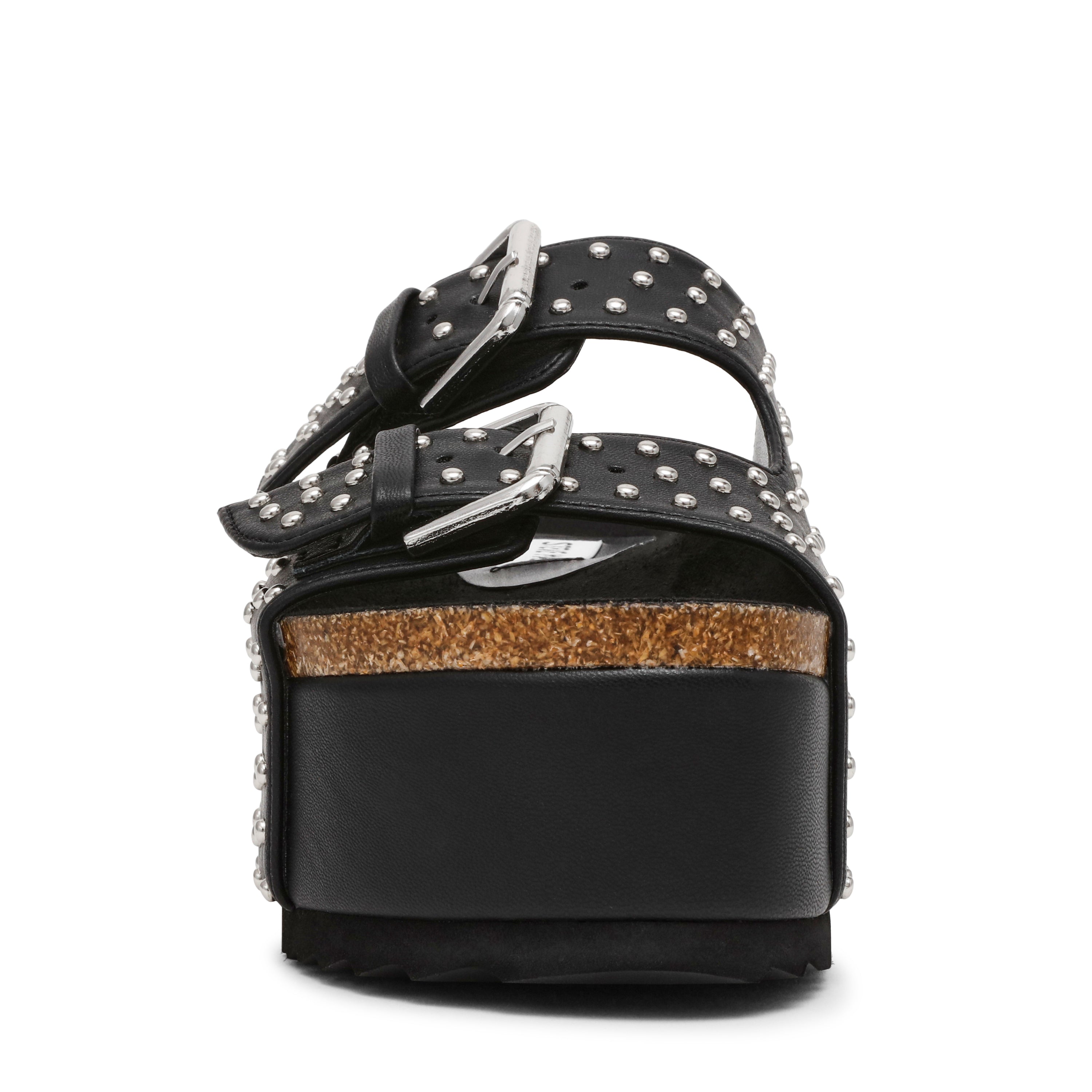 Kali-S Sandal BLACK WITH STUDS – Steve Madden Europe