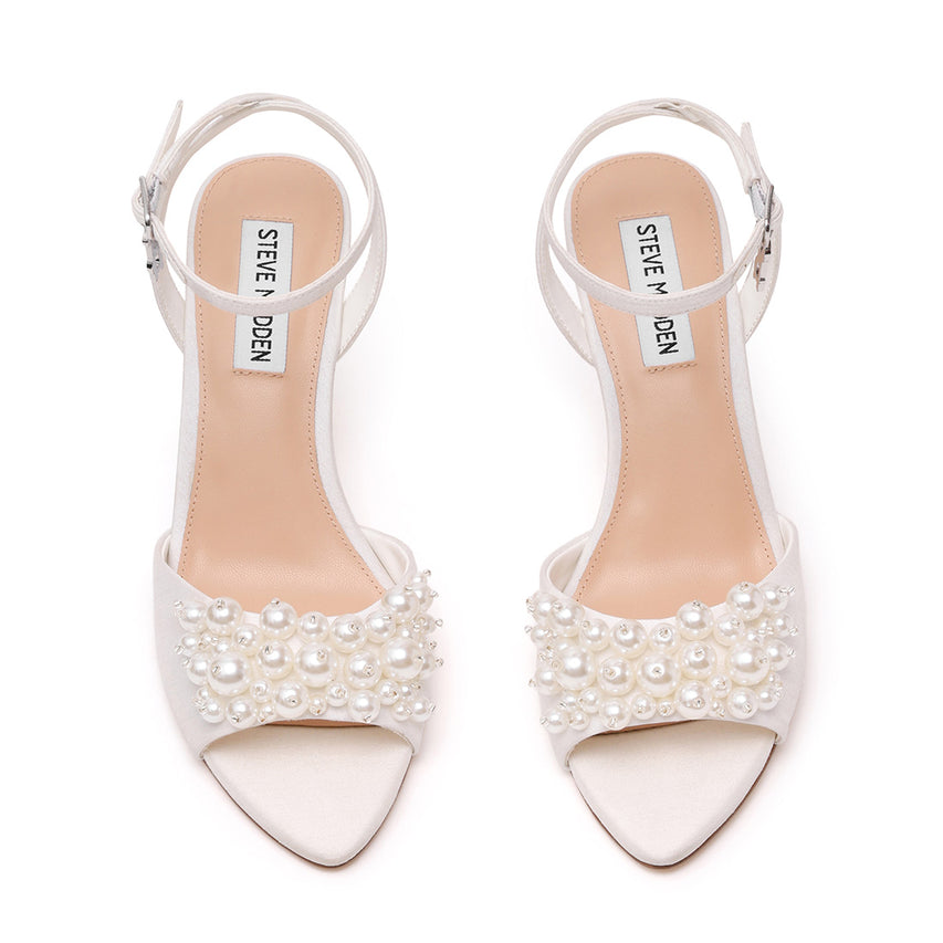 Rexa-P Sandal IVORY SATIN - view 3