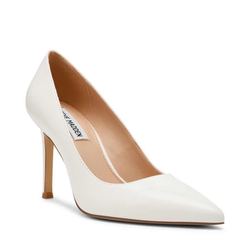 Secured Pump WHITE LEATHER - view 2