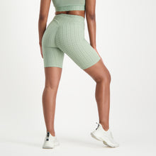 Steve Madden Apparel Maximize Scrunched Bike Shorts GREEN Shorts All Products