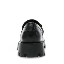 Steve Madden Mix Up Loafer BLACK LEATHER Flat shoes All Products