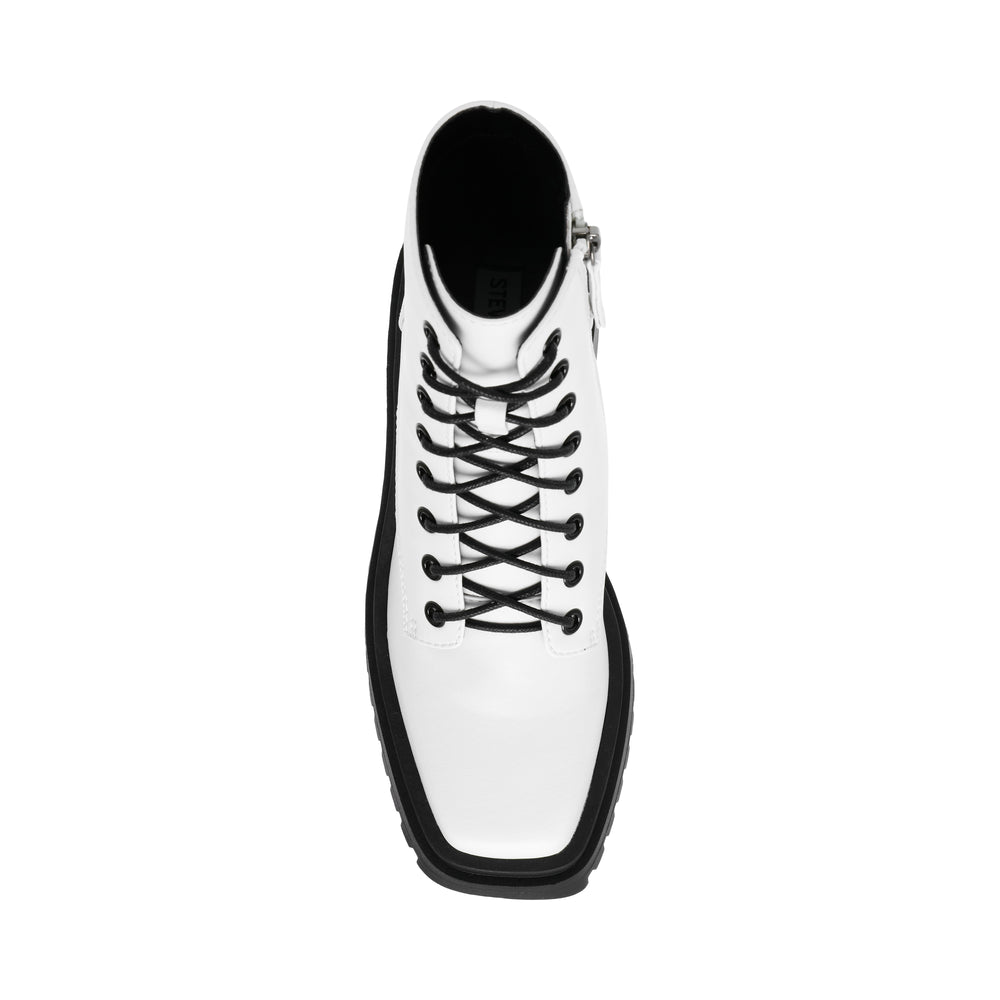 Steve Madden Freeport Bootie WHITE LEATHER Ankle boots All Products