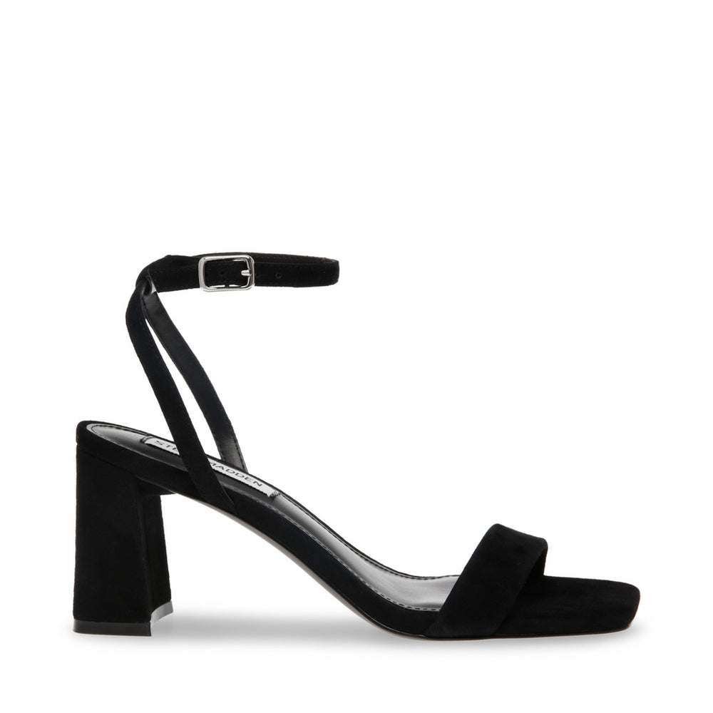 Steve Madden Luxe Sandal BLACK SUEDE Sandals All Products