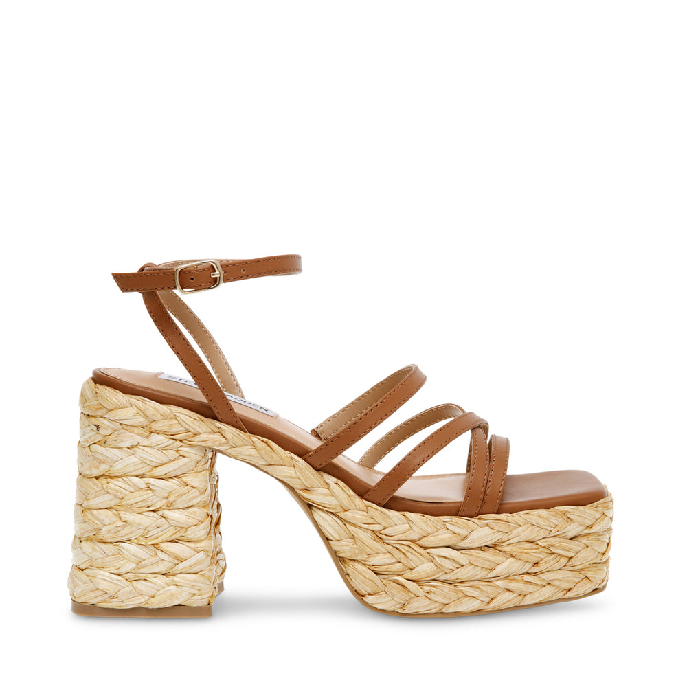 Steve Madden Belise Sandal COGNAC LEATHER Sandals All Products