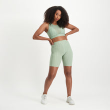 Steve Madden Apparel Maximize Scrunched Bike Shorts GREEN Shorts All Products